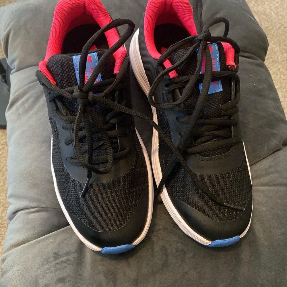 Under Armour Black and Pink Athletic Shoes